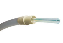 With a double-sheathed tube, the flow is smooth.