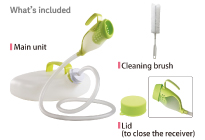 -Main unit<br />
-Lid<br />
-Cleaning brush