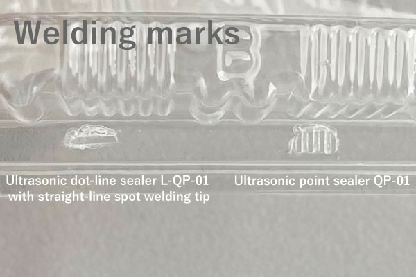 Ultrasonic dot-line sealer L-QP-01 with straight-line spot welding tip